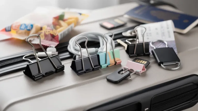 Binder clips double as travel tools — how to use them efficiently