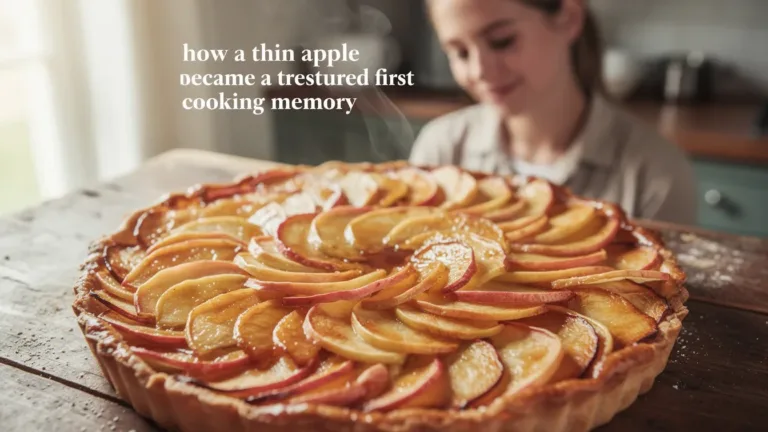 How a thin apple tart became a treasured first cooking memory