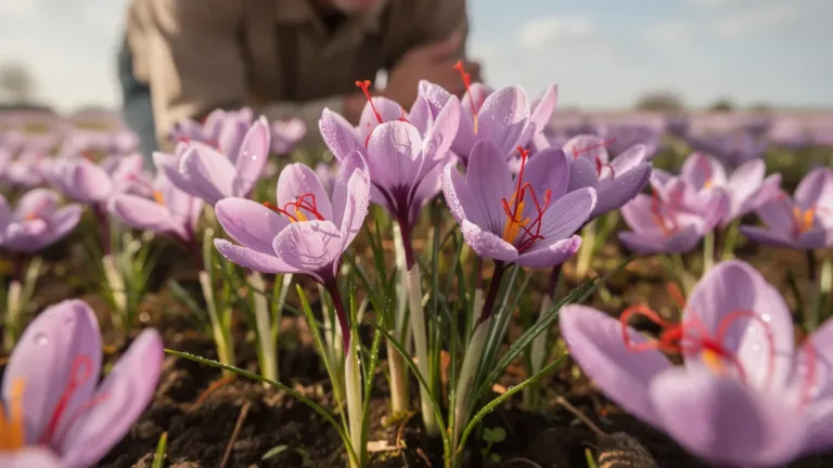 How growing giant saffron completely transformed one farmer’s harvest