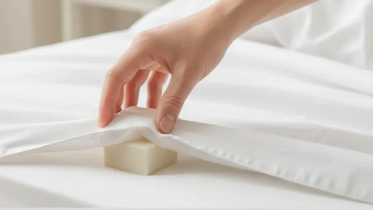 Sleep with a bar of soap under your sheets to prevent static