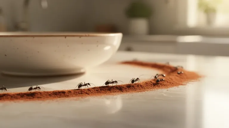 Use cinnamon to naturally repel ants in the kitchen